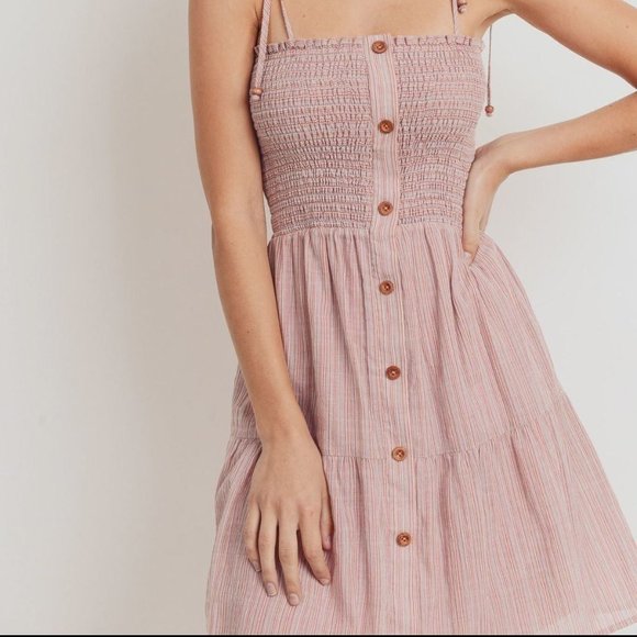 🎀Smocking Button Down Can Can Dress🎀 - Picture 3 of 6